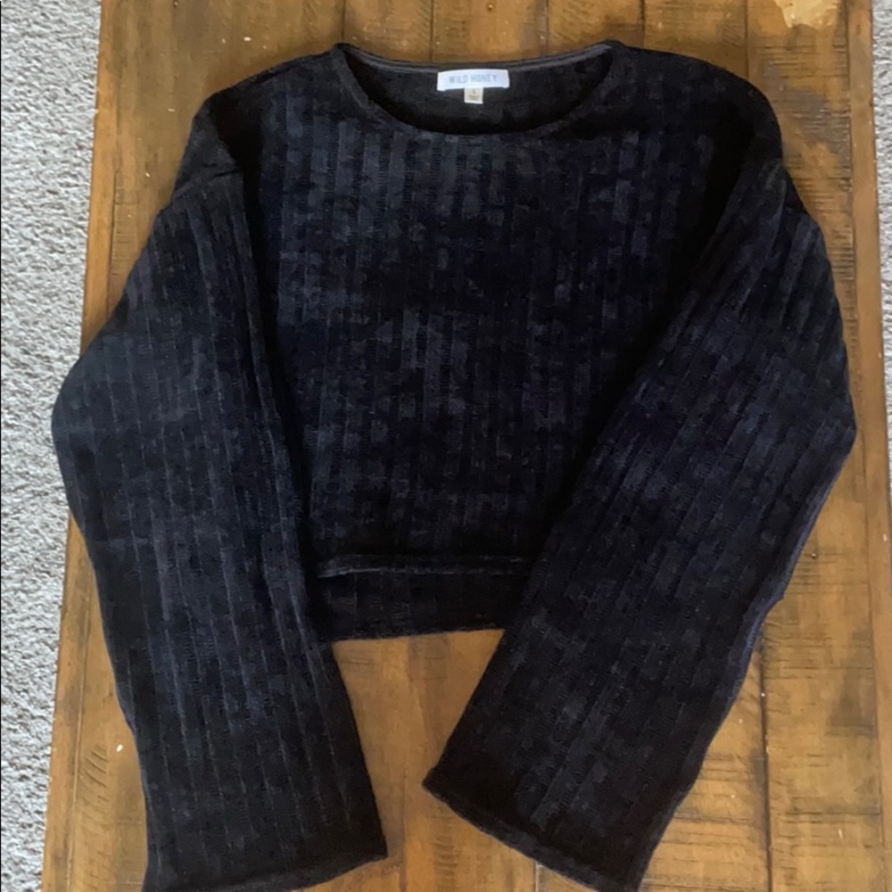 Wild Honey Chenille Crop top from Page 6 boutique